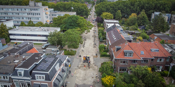 Herinrichting fietsstraat Huizumerlaan Leeuwarden
